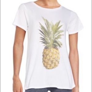 WILDFOX Pineapple Print Cotton Jersey T-Shirt S